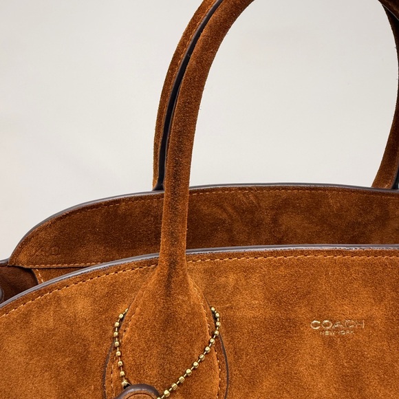 Coach Empire 40 Bag in Brown Suede - Picture 9 of 14